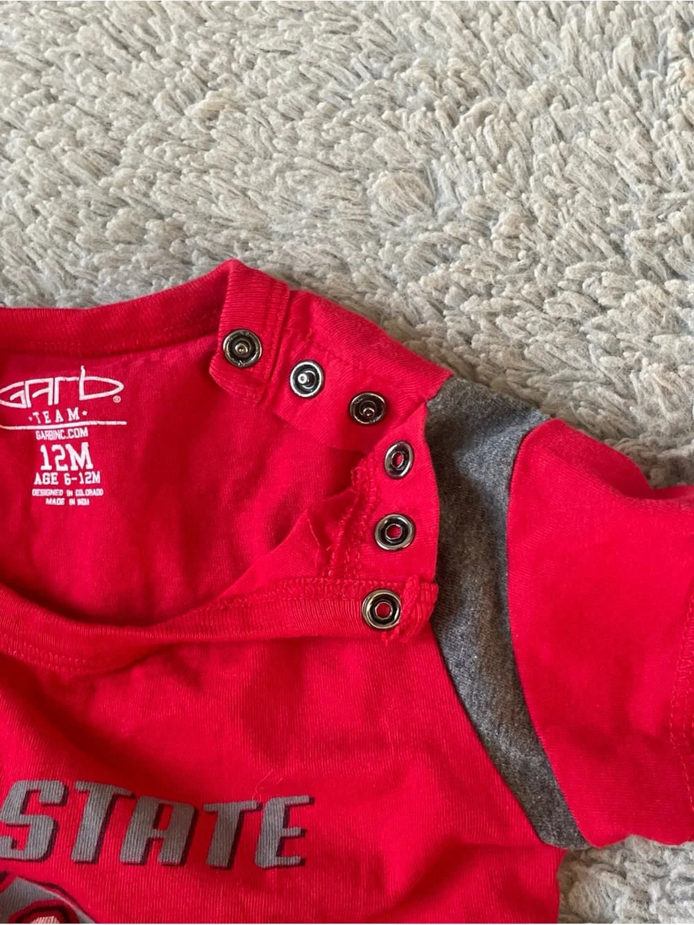 Ohio State Buckeyes 6- 12 Months One Piece Bodysuit